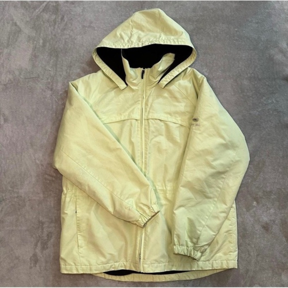 Vtg‎ Pacific Trail Hooded Jacket XL Green Fleece Lined Windbreaker Rain Full Zip